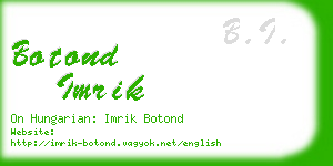 botond imrik business card